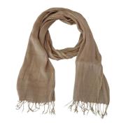 Frynset Damesjal Beige Italien