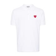 Stribet T-shirt med Hjerte Patch