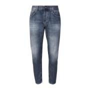 Slim Fit Blå Jeans Made in Italy