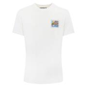 Ibiza Postkort Print T-shirt Hvid