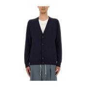 Knap Front V-Neck Cardigan