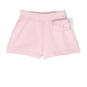 Pastel Pink Jersey Shorts med D-ringe
