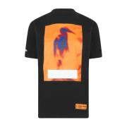 Censureret Logo T-Shirt Sort/Orange Kortærmet