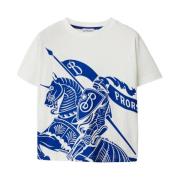 Equestrian Knight Design Bomuld T-shirt
