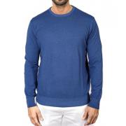 Merino Cashmere Crewneck Sweater Blå