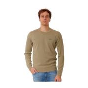 Bomuld Crewneck Sweater Grøn Salvie