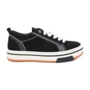 Lavt Ruskind Sneakers i Sort