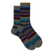 Italienske korte sokker Multifarvet Stribe