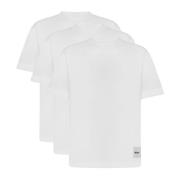 Logo Patch T-shirt Sæt Hvid Blå
