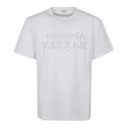Hvid T-shirt med Logoprint