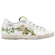 Hvid Blomst Fantasi Sneakers