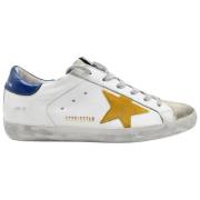 Hvide Sneakers med Stjerne og Blå Bag