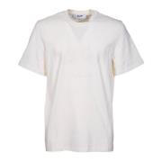 Ikonisk Hvid Crew-Neck T-shirt