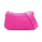 Fuchsia Crossbody Taske med Aftagelig Pung