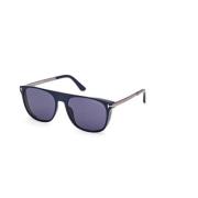 Blå Skinnende Solbriller Model FT1105