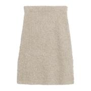Alpaca Wool-Blend Mini Skirt