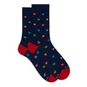 Italienske ultralette bomuldskorte sokker