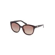 Stilfulde solbriller med polariserede brune linser