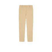 Slim Fit Bomuld Bukser Beige