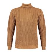 Enkel Sweater med Ribbed Finish