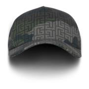 Monogrammeret camouflage print baseball cap