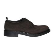 Suede derby snøresko