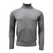 Merino/Cashmere Turtleneck, Lysegrå