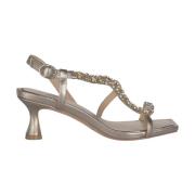 Krystal Krydsrem Hælet Sandal