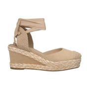 Fletlæder Kile Sandal