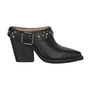 Studded Heeled Clogs