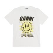 Smiley Grafisk Print T-shirt