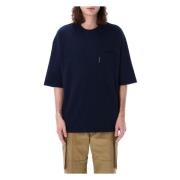 Navy Snøre Lomme Tee