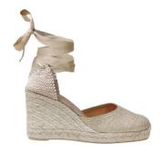 Guld Espadrille Sandaler Damesko