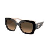 Stilfulde solbriller brun & sort gradient