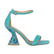 Rhinestone Hæl Sandal