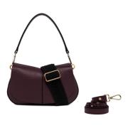 Plum Helena Round Crossbody Taske