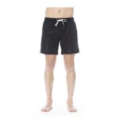 Sort Logo Badeshorts Bermuda Shorts
