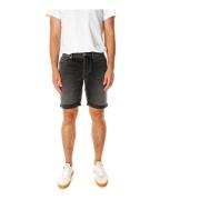 Mid-Rise Denim Shorts