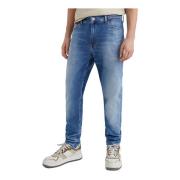 Slim-Fit Blå Jeans