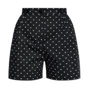 Polkaprikket mønster shorts