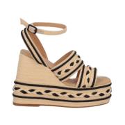 Beige Kile Espadriller Raffia Sandaler