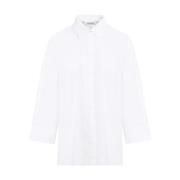 Hvid Popeline Skjorte