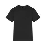 Sort Bomuld Jersey T-shirt