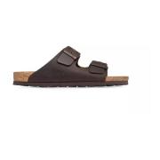 Memory footbed men's sandal - brown