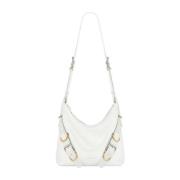 Ivory Crossbody Taske med Metaldetaljer