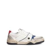Hvide Sneakers med Ahornblad Motiv