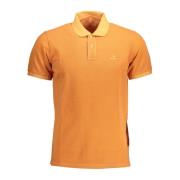 Stilfuldt Orange Polo Skjorte