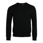 Sort Crew Neck Sweatshirt Langærmet