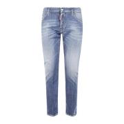 Marineblå Twist Jeans