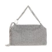 Krystal Mesh Clutch Taske i Grå